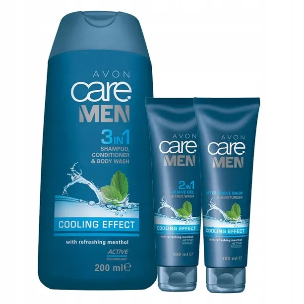 Avon Care Men Cooling Effect Shower & Shave Set