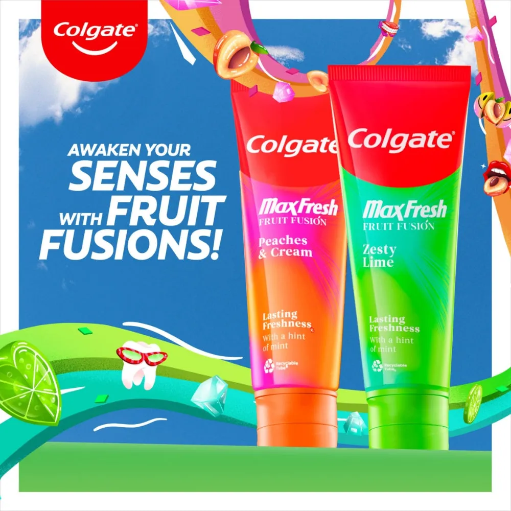 Colgate Max Fresh Fruit Infusion Zesty Lime Toothpaste 75ml