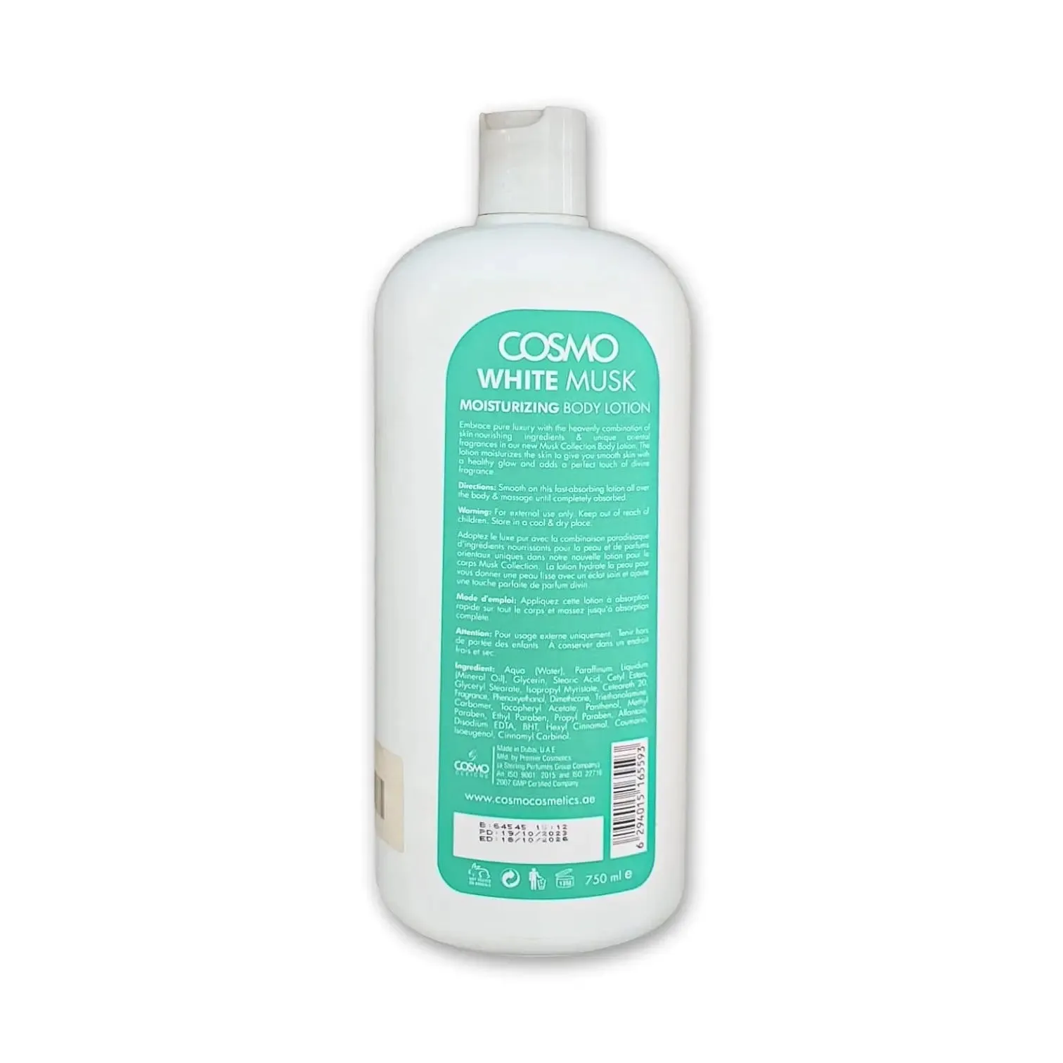 Cosmo Musk Moisturizing Body Lotion 750ml