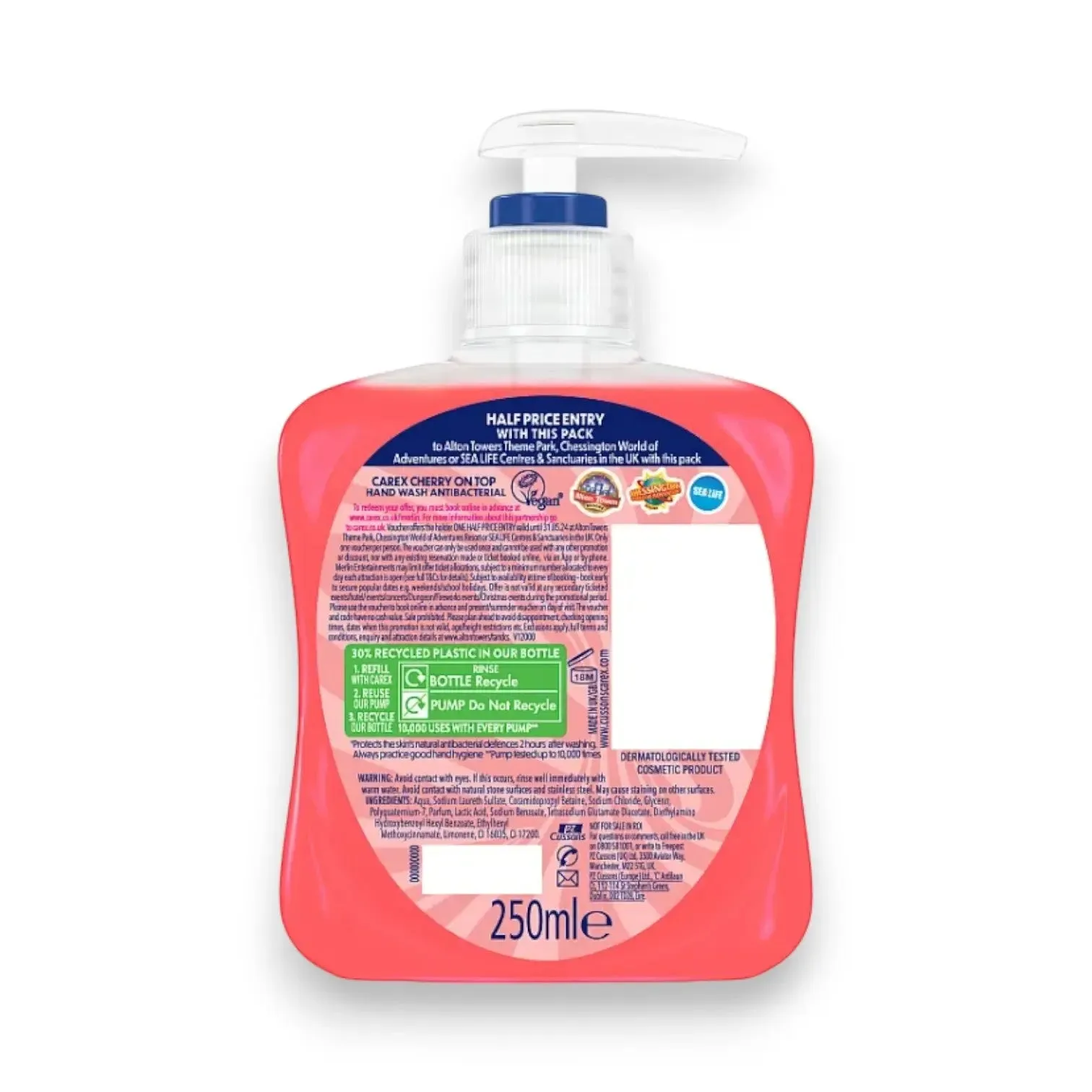 Cusson Carex Cherry On Top Hand Wash  250ml