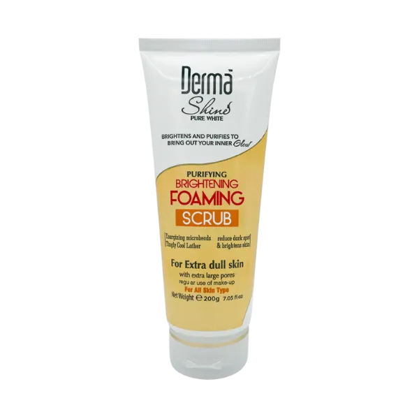Derma Shine Brightening Foaming Scrub For Extra Dull Skin 200Gm