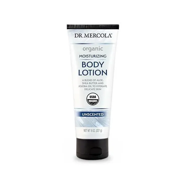 Dr. Mercola Organic Moisturizing Body Lotion Unscented 8 oz Tube