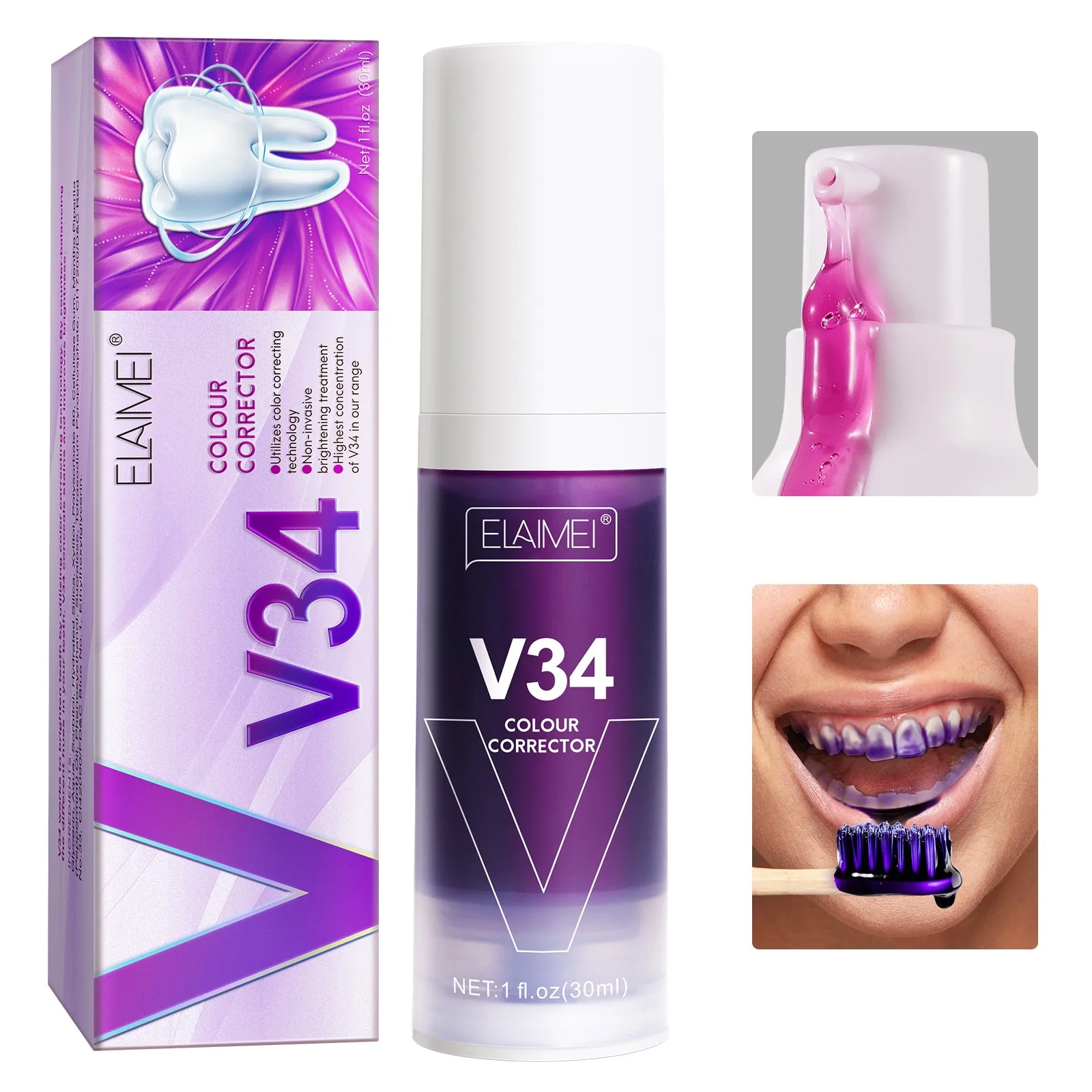 ELAIMEI Repair Teeth Whitening Toothpaste