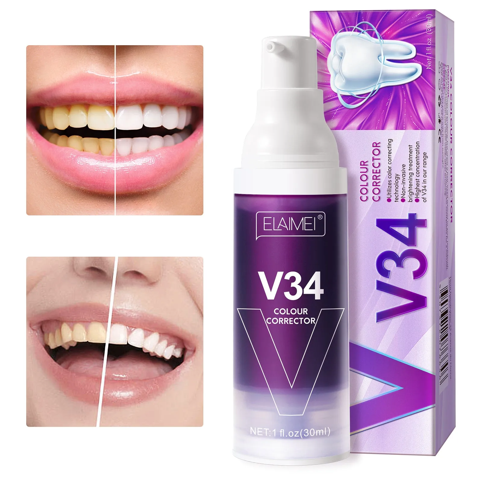 ELAIMEI Repair Teeth Whitening Toothpaste