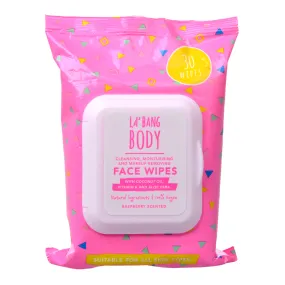 Face Wipes - antibacterial Cleansing & Moisturising - Raspberry