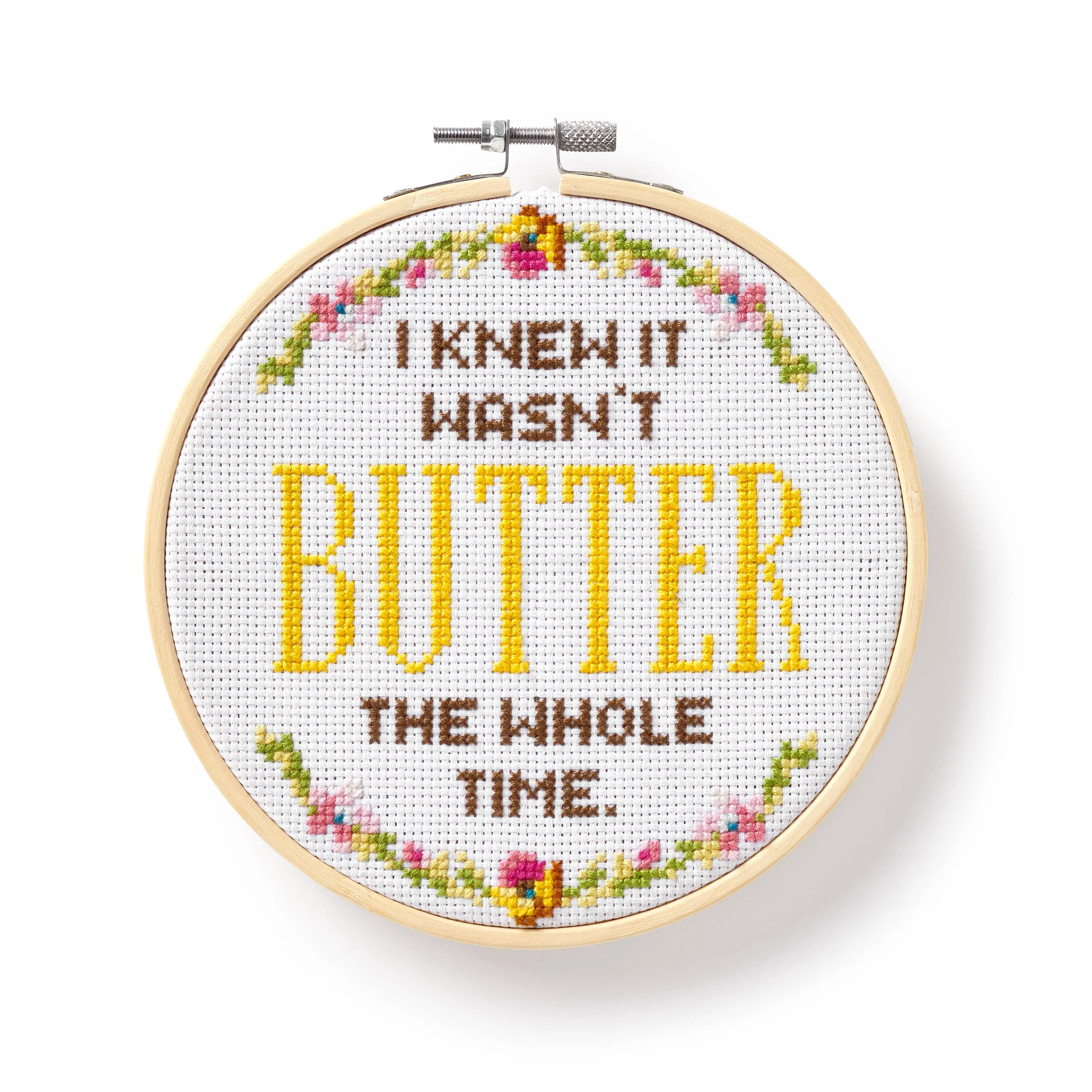 I Knew It Wasn't Butter Cross Stitch Kit