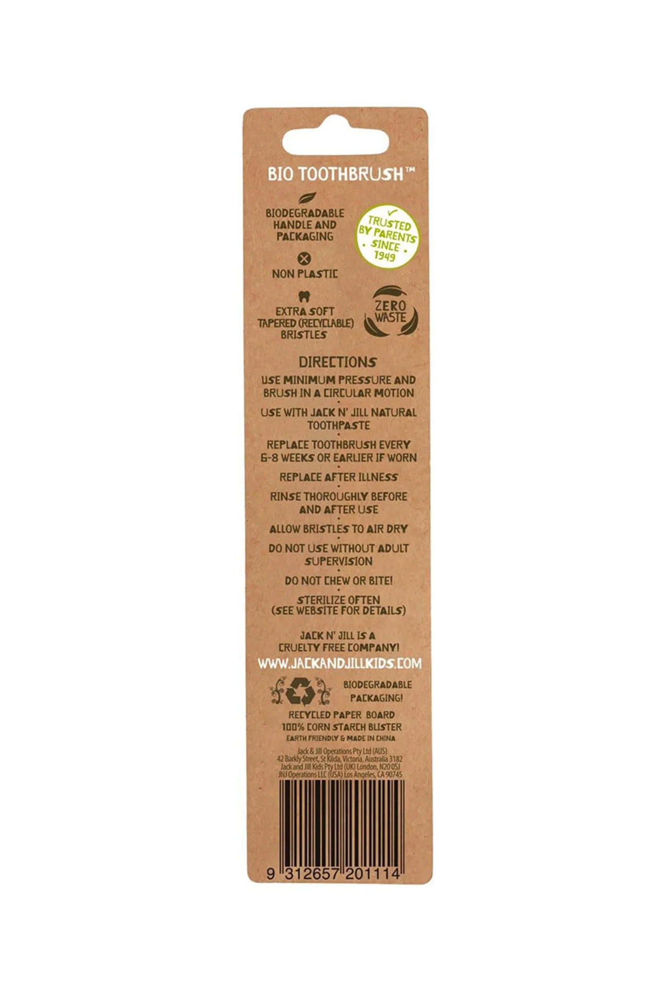 Jack N' Jill Toothbrush