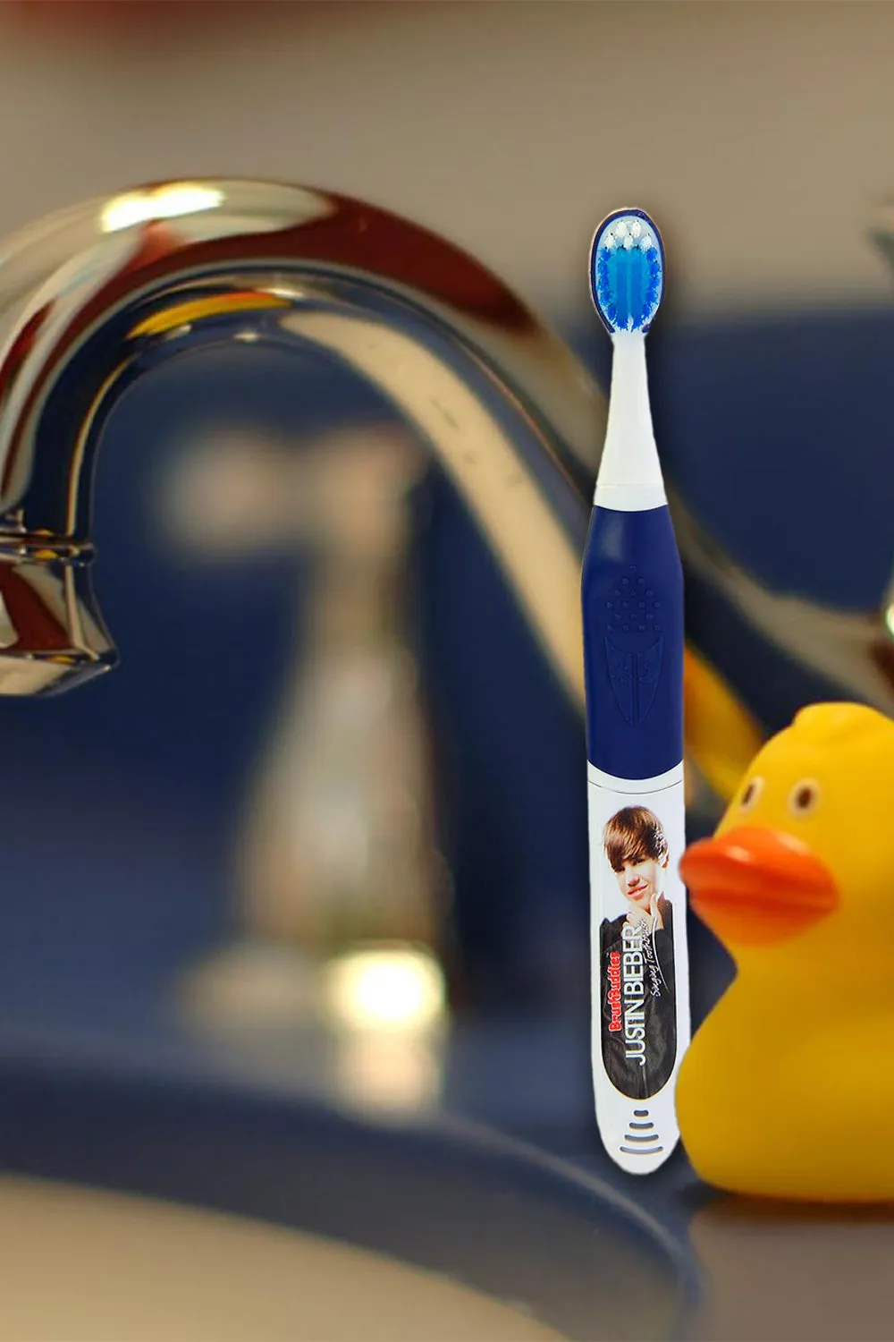 Justin Bieber Singing Junior Toothbrush (Baby & U Smile) BLUE