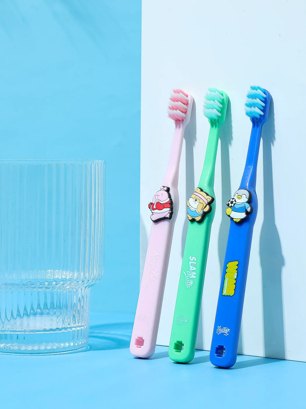 MINISO Mini Family Sports Lovely Toothbrushes for Kids (3 pcs)