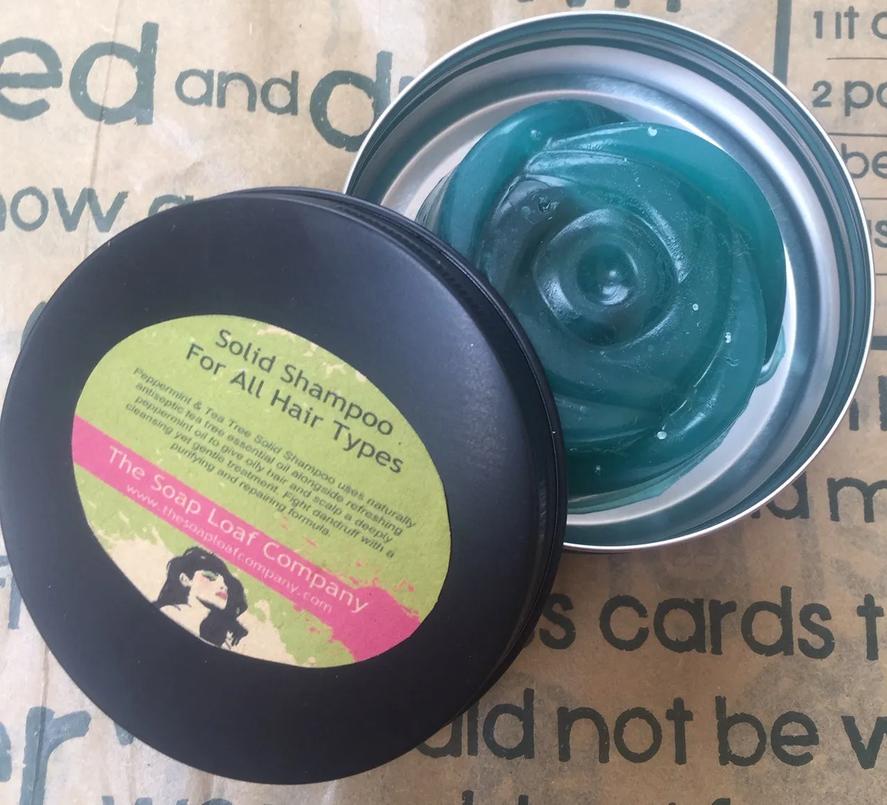 Peppermint and Tea Tree Anti Dandruff Solid Shampoo