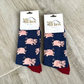 Pig Bamboo Socks Mens