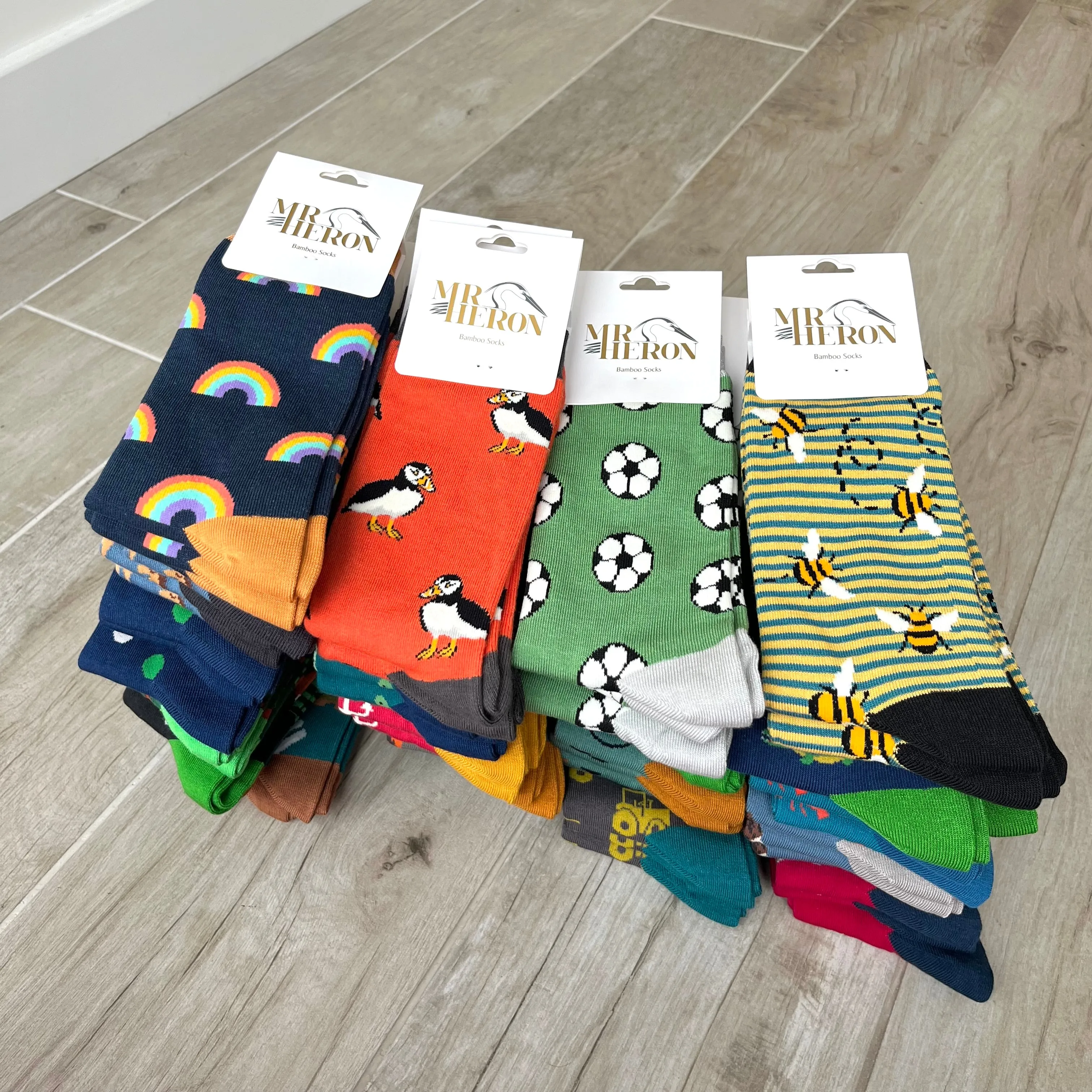 Rainbow Bamboo Socks Mens