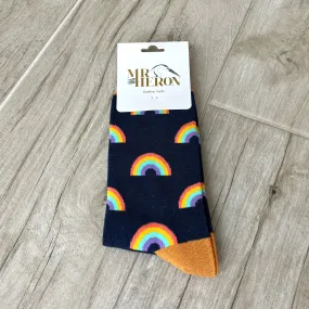 Rainbow Bamboo Socks Mens