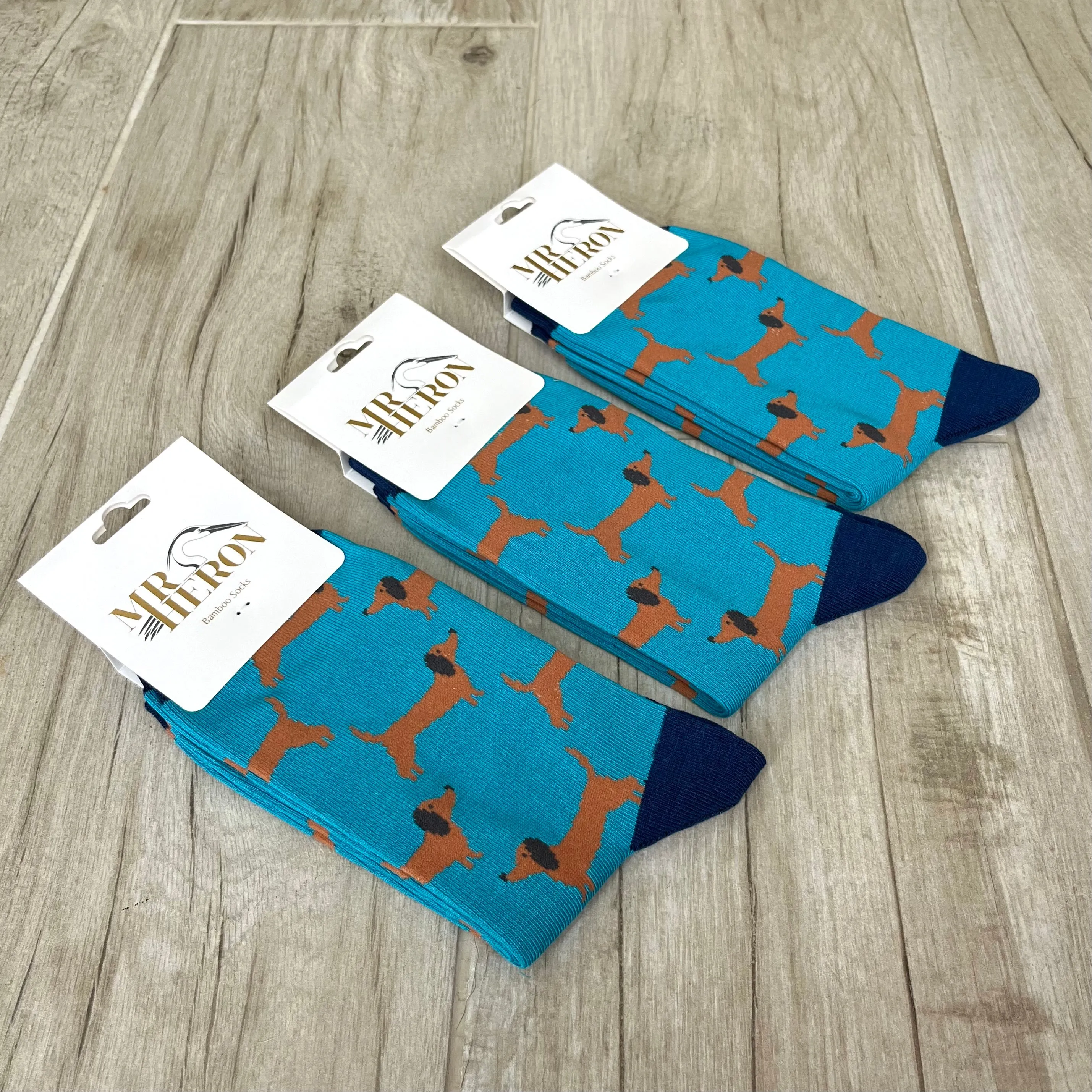 Sausage Dog Bamboo Socks Mens