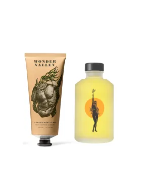 Seaweed Body Scrub   Hinoki Body Oil