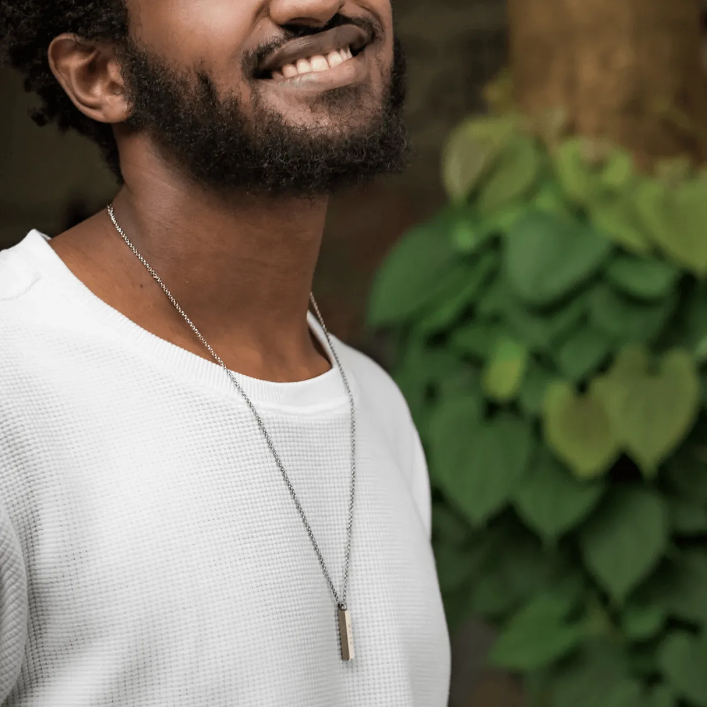 Silver Men's Necklace - Steps to Freedom