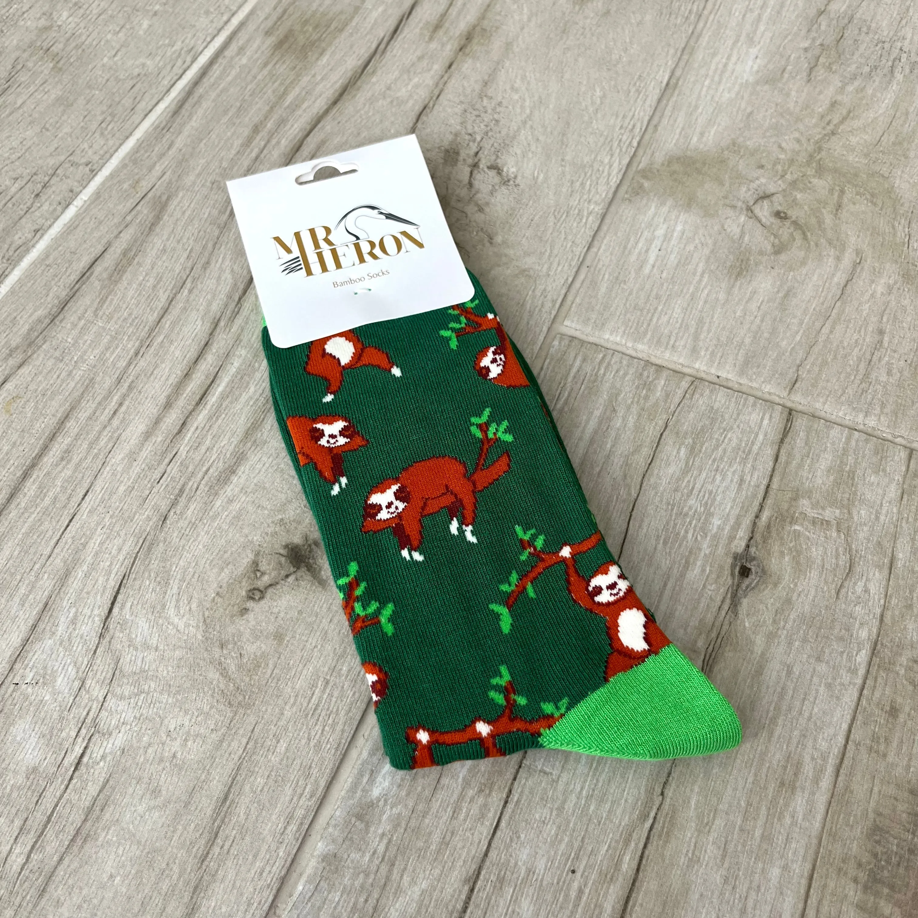 Sloth Bamboo Socks Mens